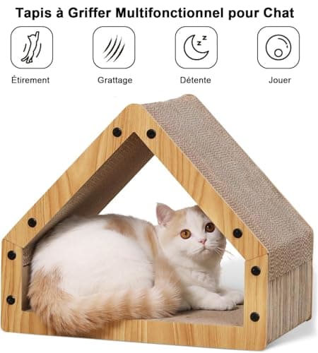 Griffoir Maison FUKUMARU 42 cm en Carton Ondulé