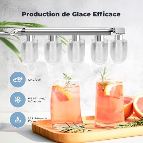 Machine à Glaçons Acmeenjoy 12 kg/24h, 2 Tailles