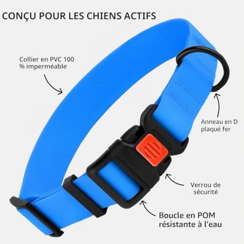 Collier imperméable CollarDirect COLWATER XL nylon PVC