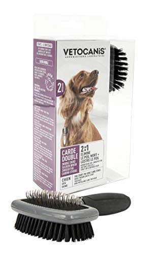Brosse carde chien Vetocanis rétractable autonettoyante