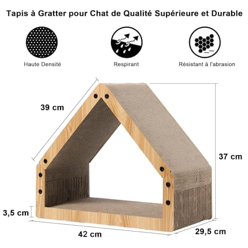 Griffoir Maison FUKUMARU 42 cm en Carton Ondulé