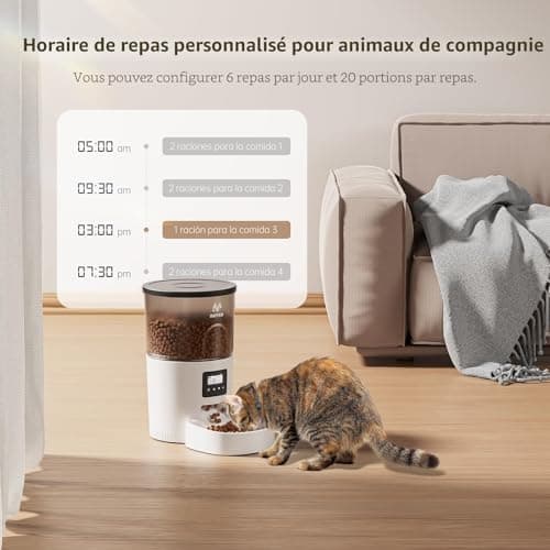 Distributeur Croquettes IMIPAW 3 L Anti-Blocage