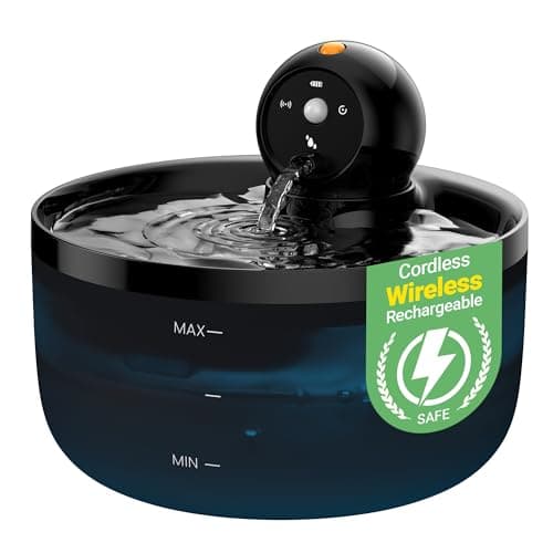 Fontaine à Eau Chat GOOIFUN Sans Fil 2,6 L