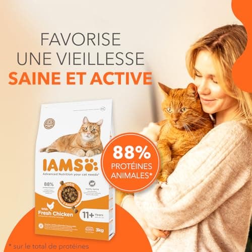 Croquettes IAMS Advanced Nutrition Chat Senior 11+ Poulet