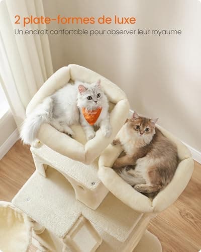 Arbre à Chat Feandrea 168 cm 5 Niveaux 13 Griffoirs