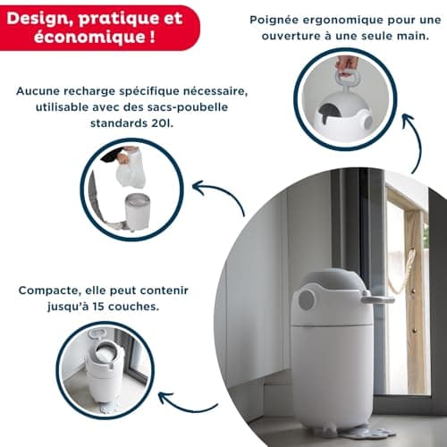 Poubelle à couches Thermobaby sans recharge 20 L