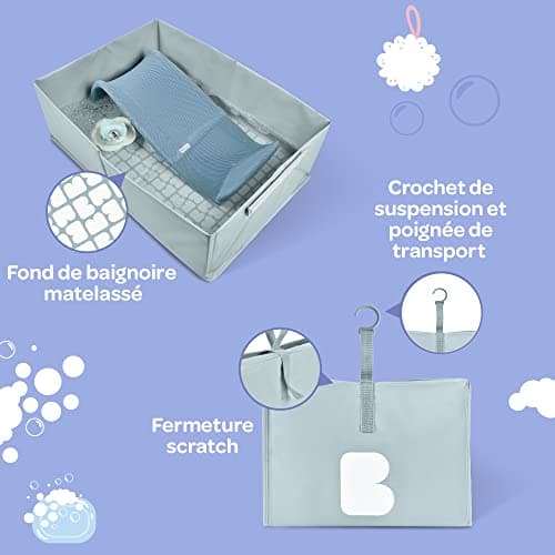 Baignoire pliable Béaba Pop Up Camélé'o compacte