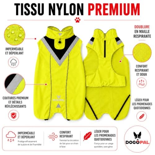 Imperméable Chien DOGOPAL Réfléchissant 5 Tailles