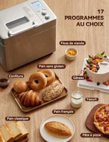 Machine à pain Neretva PE9709SU 1 kg distributeur