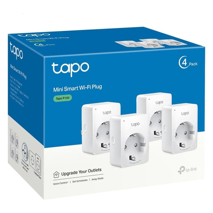 Pack 4 Prises Connectées WiFi Tapo P100 - Contrôle Intelligent