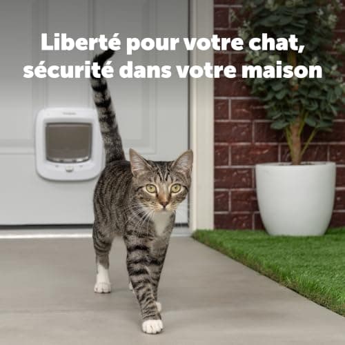Chatière à puce électronique PetSafe Microchip Blanche