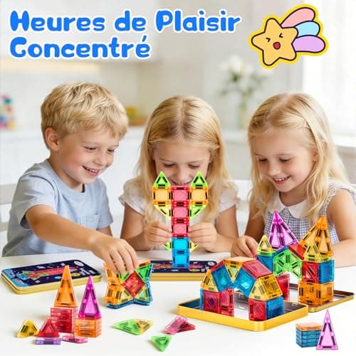 Mini Tuiles Magnétiques LeagoEra 48 Pièces de Voyage