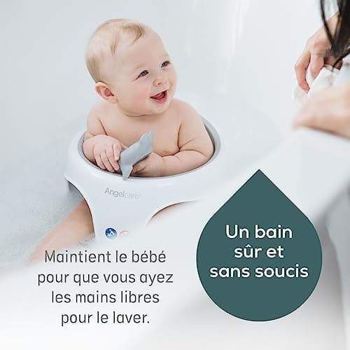 Anneau de bain Angelcare gris siège 6 à 10 mois