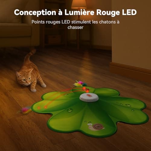 Jouet chat FEELNEEDY FN-P20 plumes et point rouge