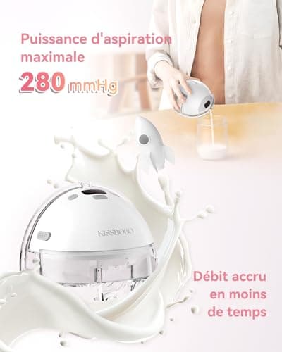 Tire-lait électrique double KISSBOBO K6 mains libres