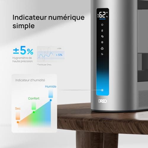 Humidificateur Dreo HM713S 6L brume chaude et froide