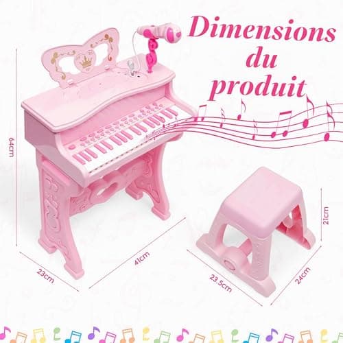 Piano NUKied 37 touches sur pieds démontables et tabouret