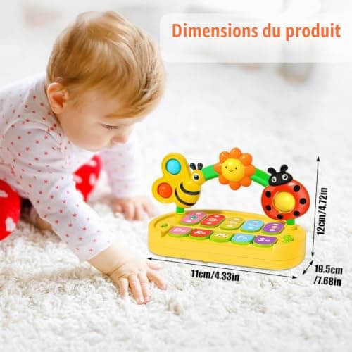 Piano d'éveil AOOTE 6006752 à 10 touches et 4 modes