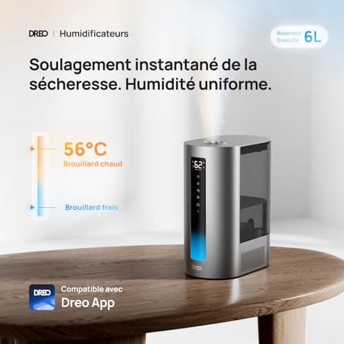 Humidificateur Dreo HM713S 6L brume chaude et froide