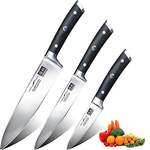 Set 3 couteaux de cuisine SHAN ZU acier allemand