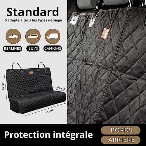 Housse de siège auto AMZPET 133 cm compatible Isofix
