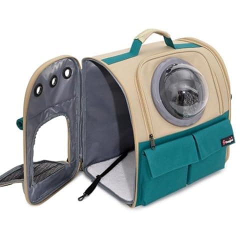 Sac à dos chat Kiepoar capsule 2 dômes 3 entrées