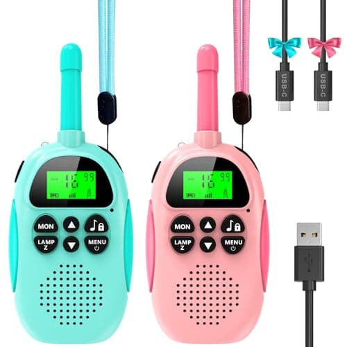 Talkie-walkie enfant Ushining rechargeable VOX LCD
