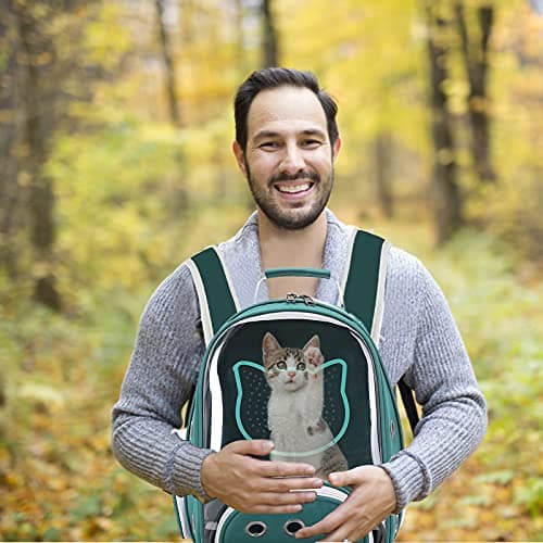 Sac à dos bulle PETCUTE pour chat avec laisse intégrée