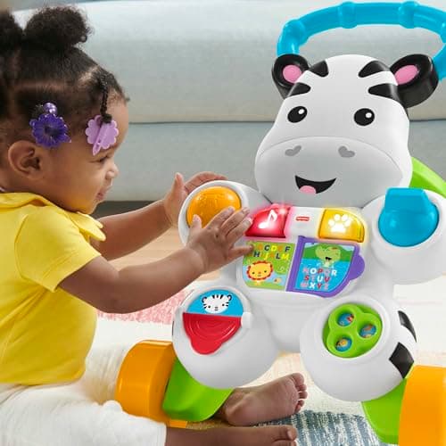 Trotteur Zèbre Fisher-Price Apprends avec Moi à Pousser