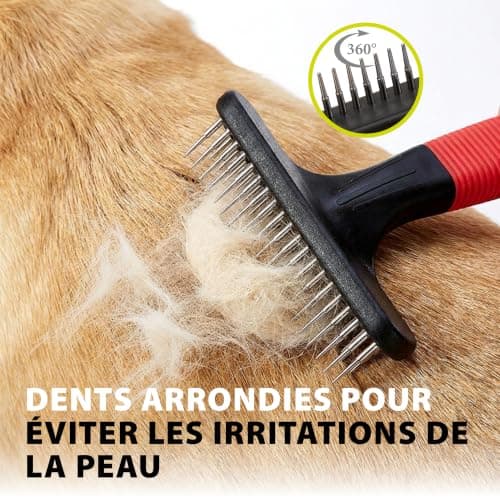 Peigne râteau Ferplast GRO 5874 à dents rotatives