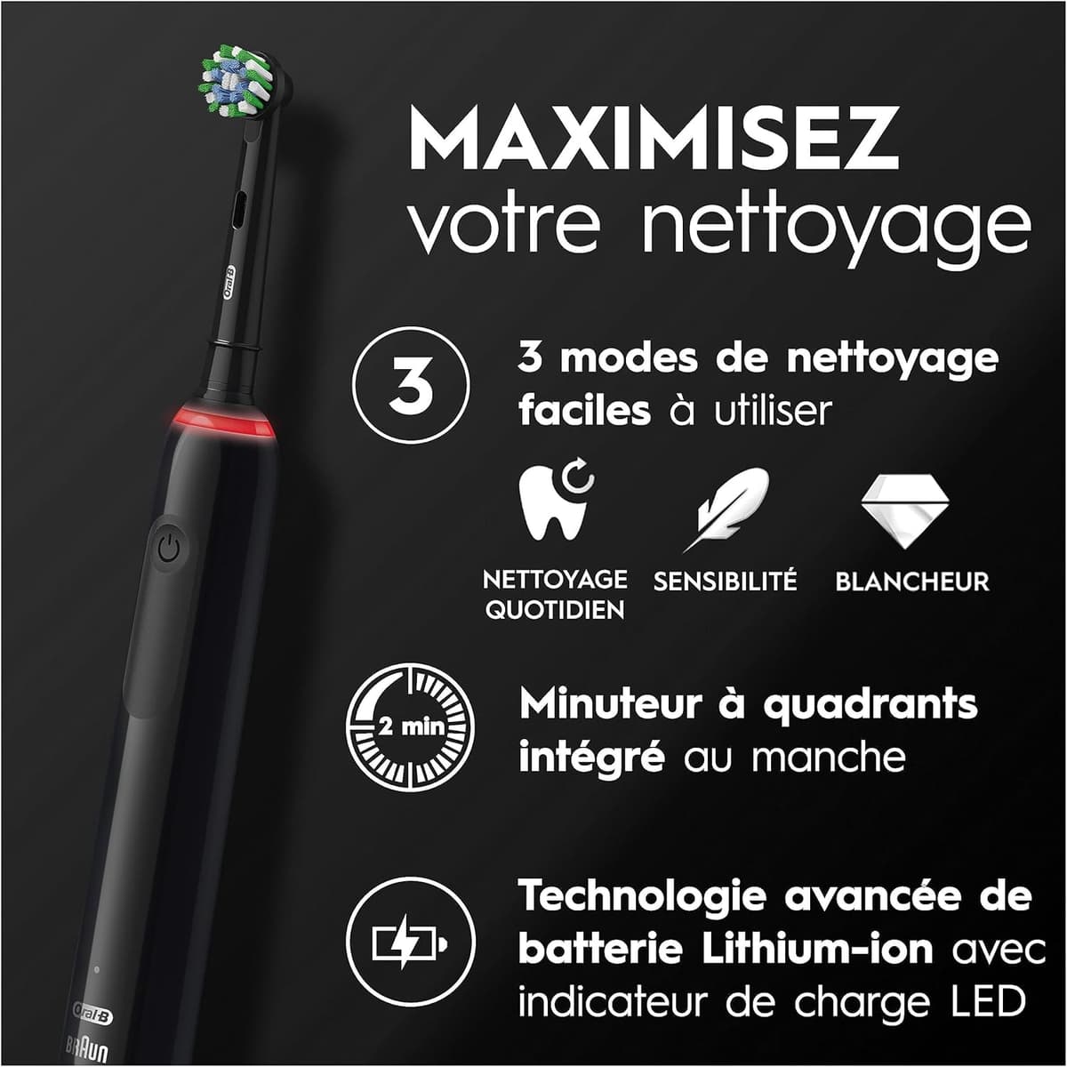 Oral-B Pro 3 3500 Brosse à Dents Électrique
