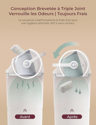 Poubelle à couches Momcozy Triple Joint 22 L