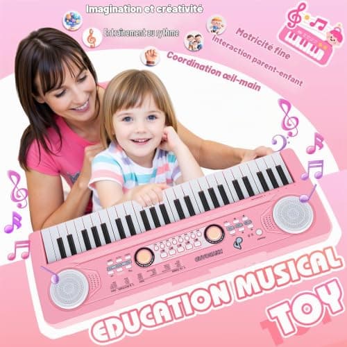 Clavier enfant QiquBox 20022PK 49 touches et micro