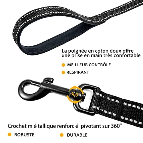 Longe COMSLE FGGS01 5 m réfléchissante à poignée rembourrée