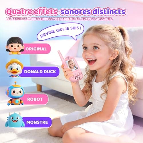 Talkie-walkie vidéo iKidiki rechargeable enfant