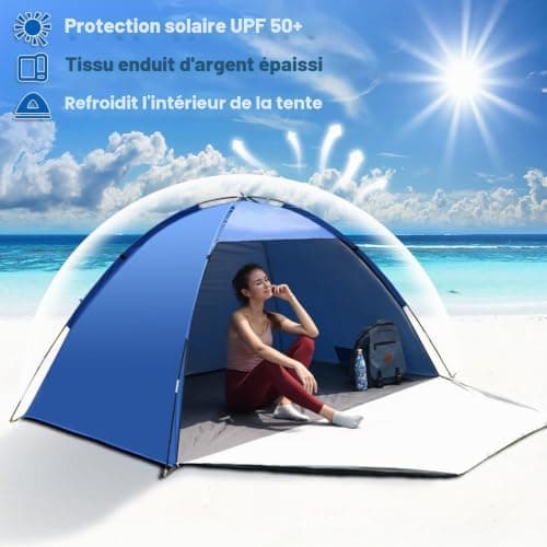 Tente de Plage Wovoka 1-3 Personnes Anti-UV