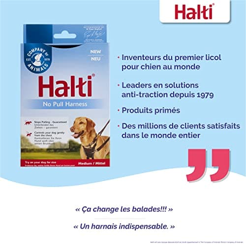 Harnais Anti-Traction Halti - Taille M Noir