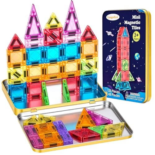 Mini Tuiles Magnétiques LeagoEra 48 Pièces de Voyage
