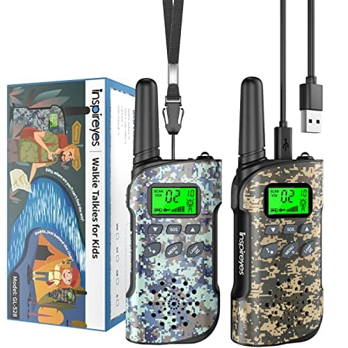 Talkie-Walkie Enfant Inspireyes Rechargeable Lot de 2
