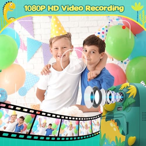 Appareil Photo Instantané Enfant CAMCLID ET-7 Dinosaure