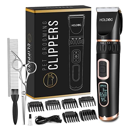 Tondeuse chien HOLDOG B8 sans fil 3 vitesses