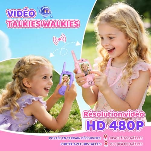 Talkie-walkie vidéo iKidiki rechargeable enfant
