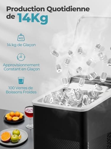 Machine à Glaçons FOHERE 14 kg/24h Ultra-Compacte