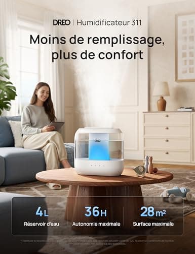 Humidificateur Dreo HM311 4L Vapeur Froide 32 h