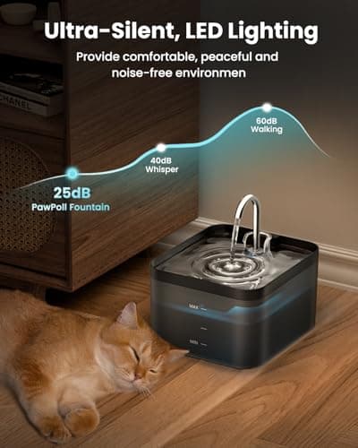 Fontaine à Eau Chat PawPoll 2,2 L avec Robinet