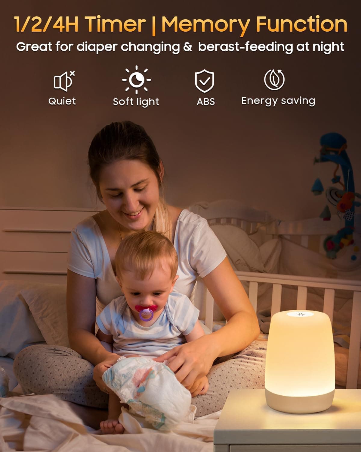 Veilleuse Enfant FOMYHEARD: Lampe LED Tactile Dimmable