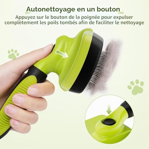 Brosse autonettoyante Pecute Large picots rétractables