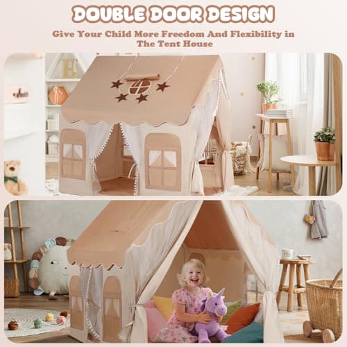Tente cabane enfant Snookids SNO-03 cadre PVC 120 cm