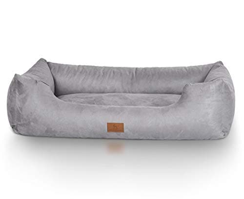 Panier Knuffelwuff Dreamline XXL 120x85 cm Velours Gris