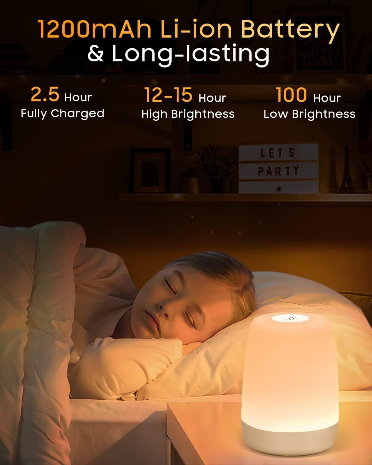 Veilleuse Enfant FOMYHEARD: Lampe LED Tactile Dimmable